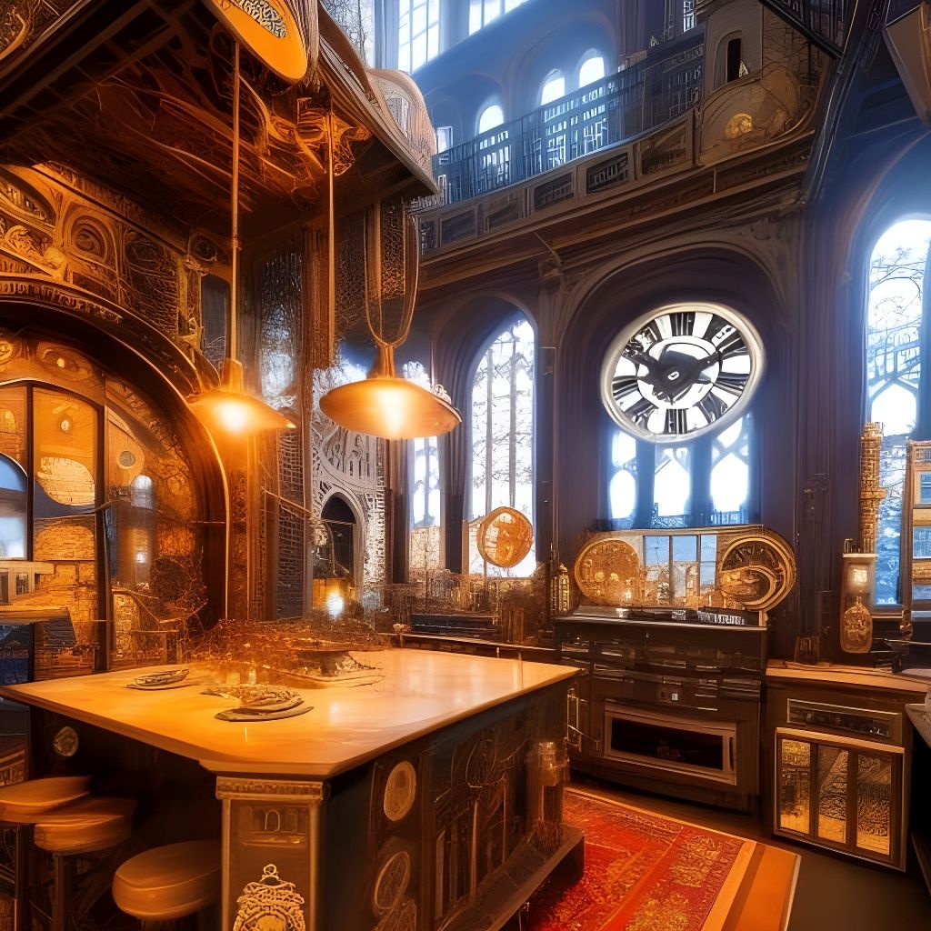 Retro Futuristic Kitchen