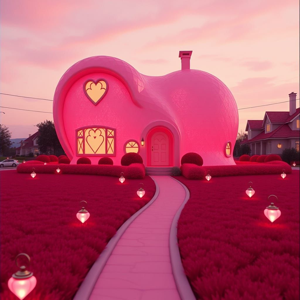 Heart-Shaped Crystal Home in Heartlandia
