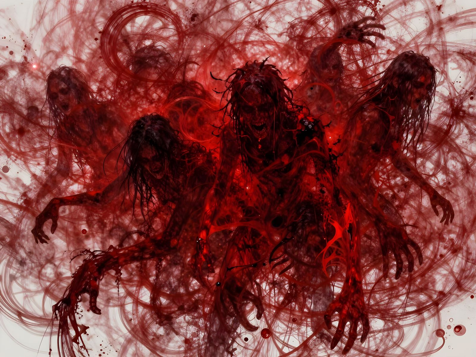 Crimson Tempest: Emotional Expressionism Art