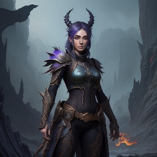 Detailed Fantasy Nude in Deep Color