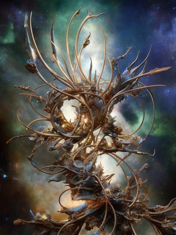 Gemstone Agave in Desert: Fantasycore Art