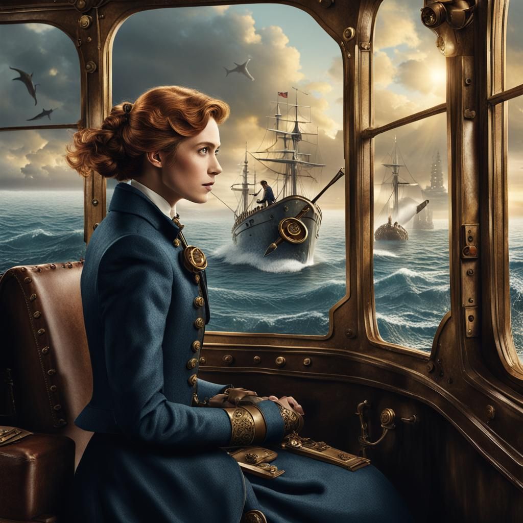 Girl's Steampunk Adventure on the High Seas