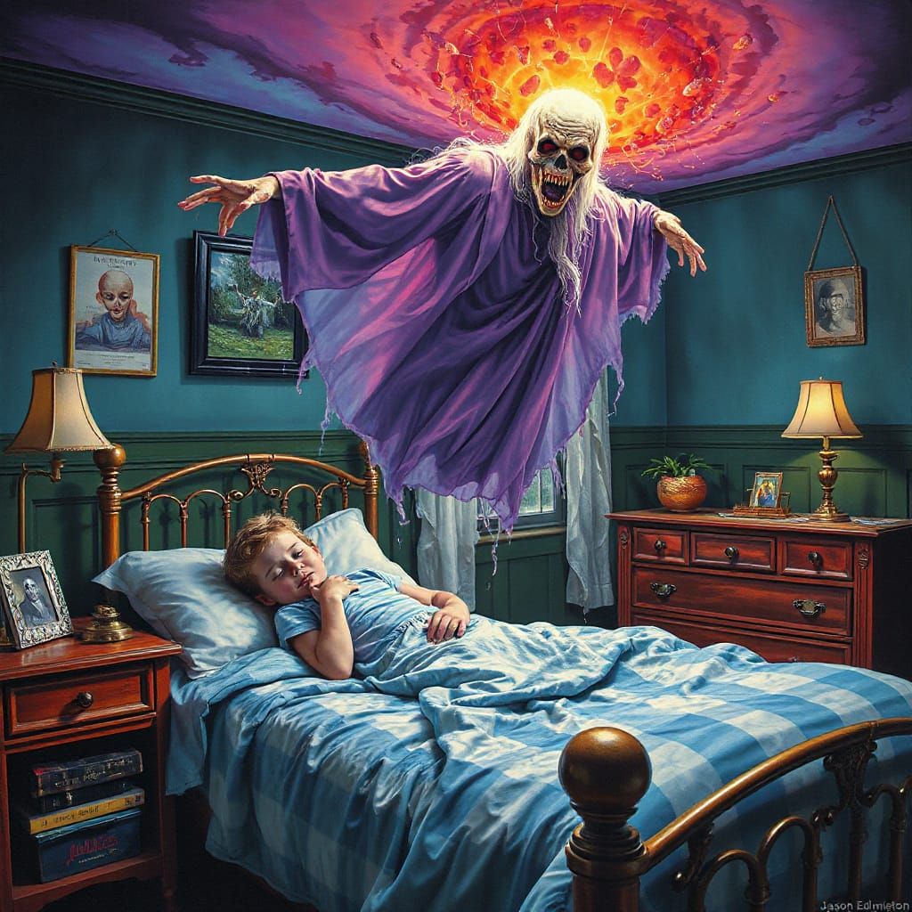 Ethereal Nightmare Rises in a Child's Bedroom