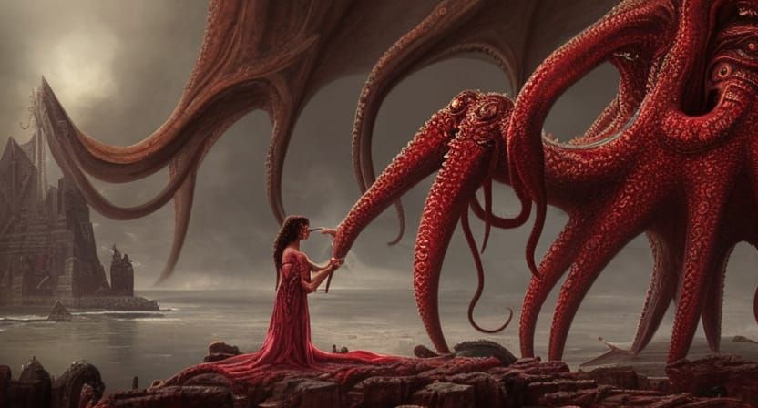 Princess Feeding the local blood drinking cthulhu