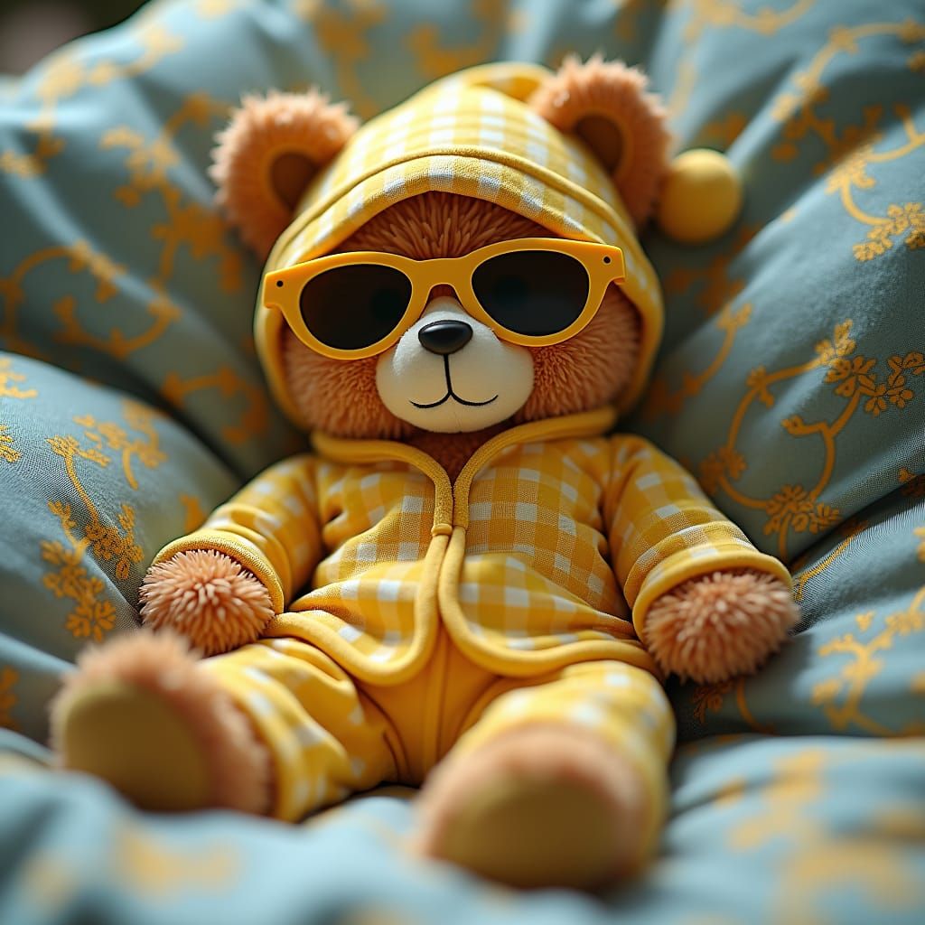 Teddy Bear's Dream in Whimsical Fantasy Style