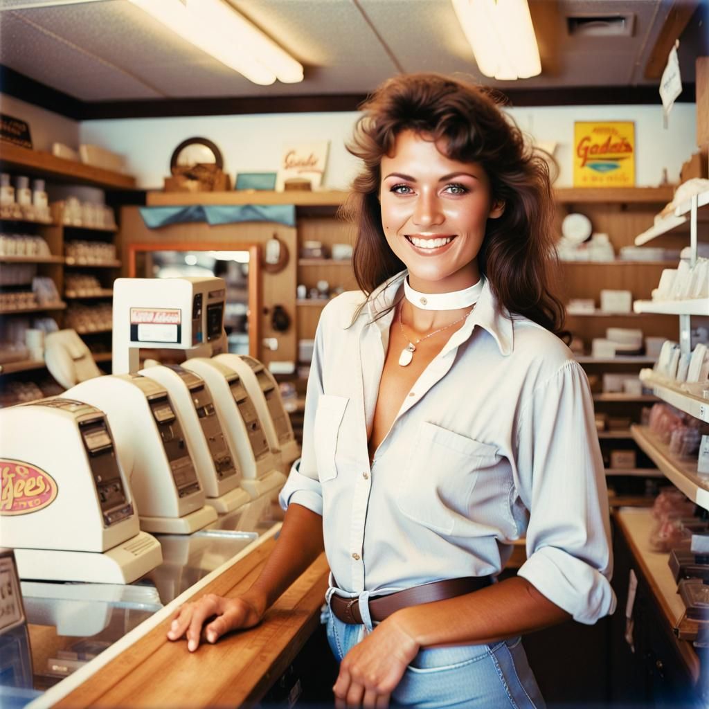Surf Shoppe Goddess: 1980s Hazy Photo