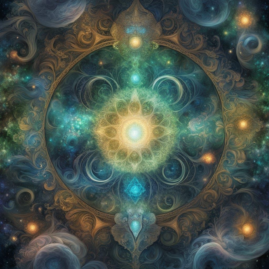 Cosmic Universe Arising Within, Visionary Art