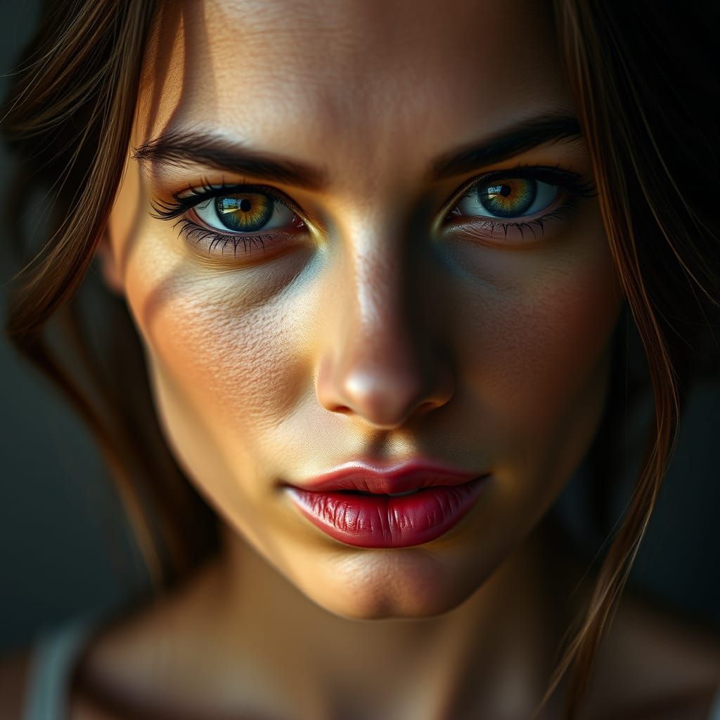 Photorealistic Portrait of a Beautiful Woman