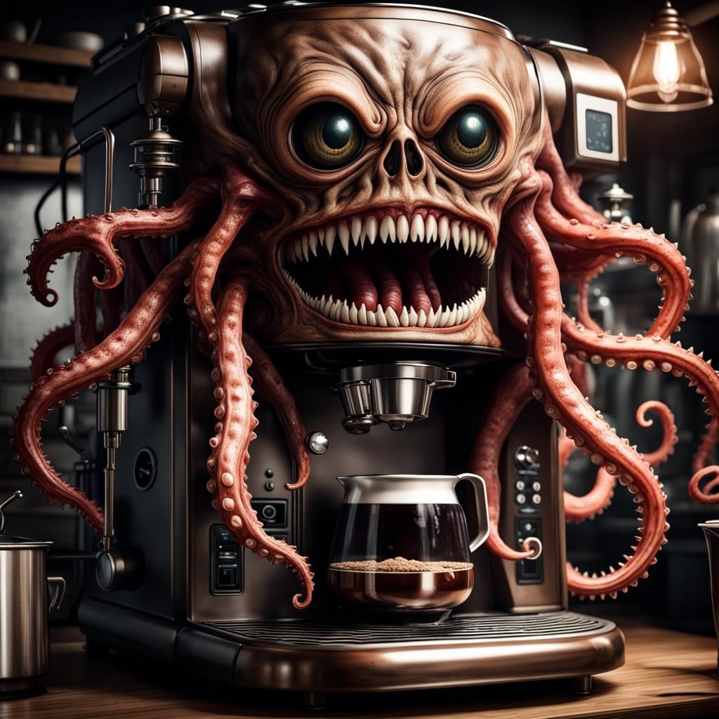 Dark Fantasy: Spooky Tentacle Coffee Maker