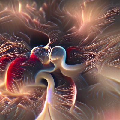 Two Souls Intertwining in Love, 8K Resolution