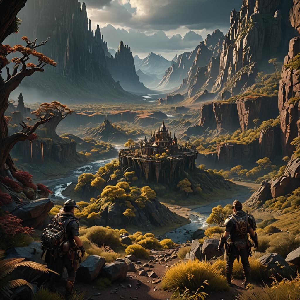 Epic Fantasy Concept Art in Deep Color