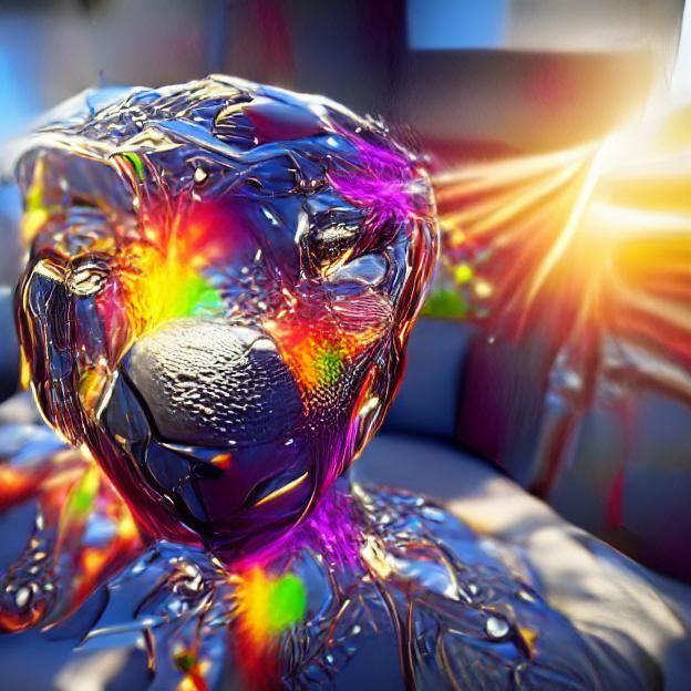 The sun's energy full force 8k resolution DSLR colourful hol...
