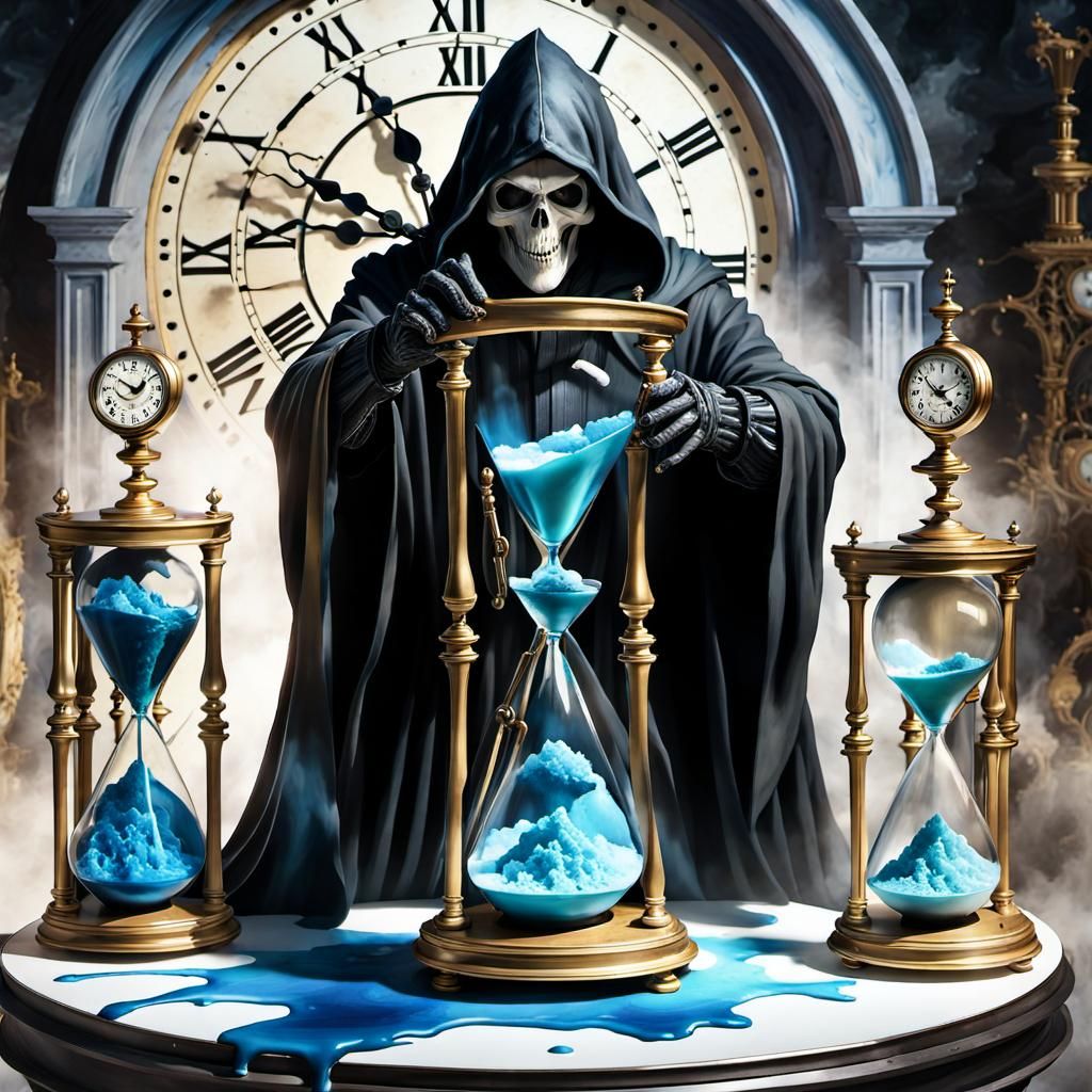 Grim Reaper in Flow of Time