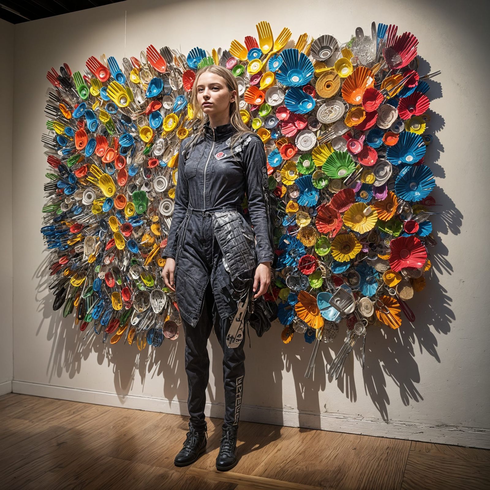 Surreal Plastic Spork Clothing Art