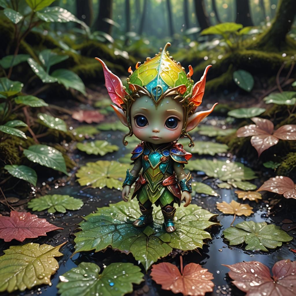 Tiny forest alien elven