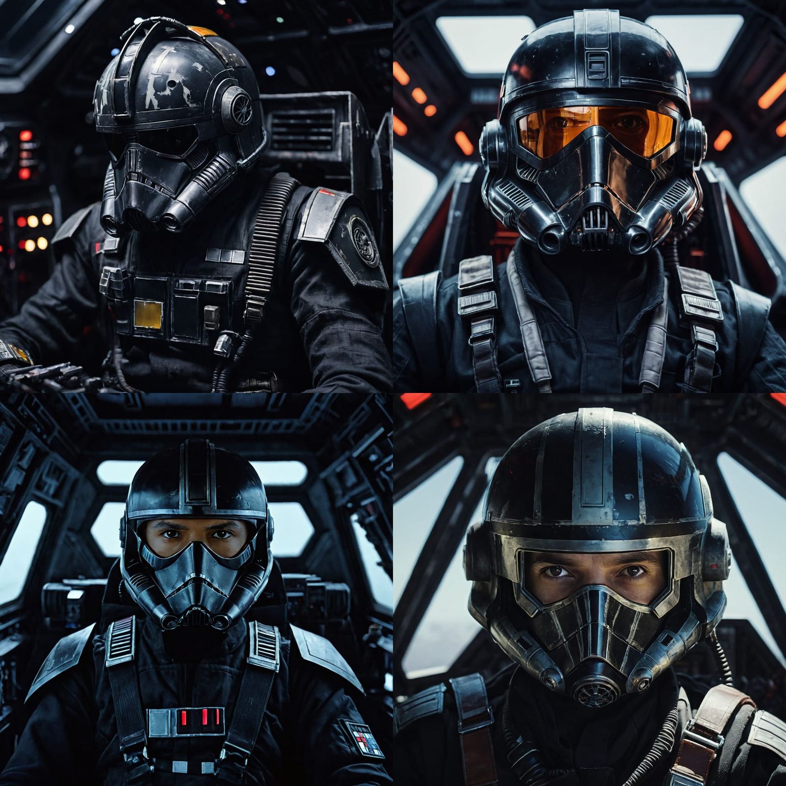 Star Wars TIE Fighter Pilot in Cinematic Film Style