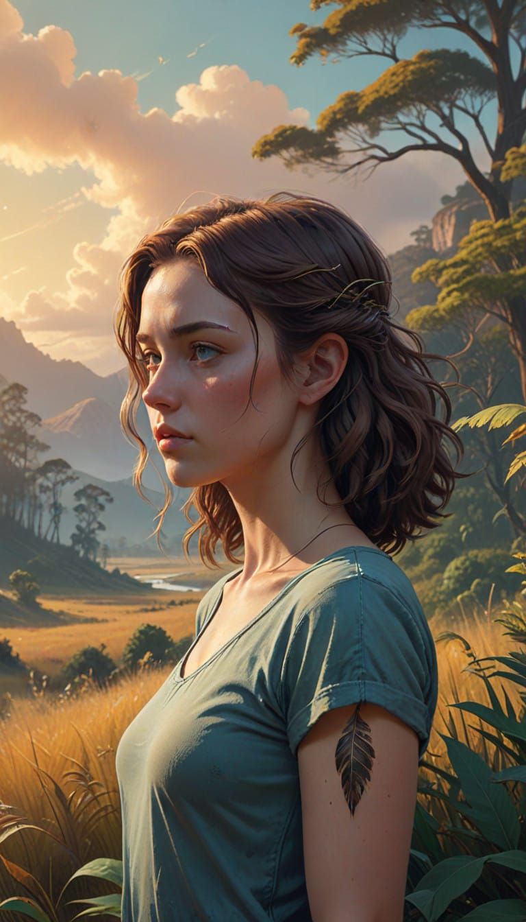 Ethereal Australian Dreamscape in Dreamcore Digital Art Styl...