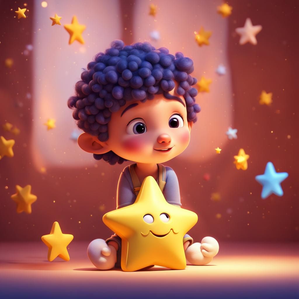 Twinkle Star Nursery Rhyme: Pixar-Style 3D Art