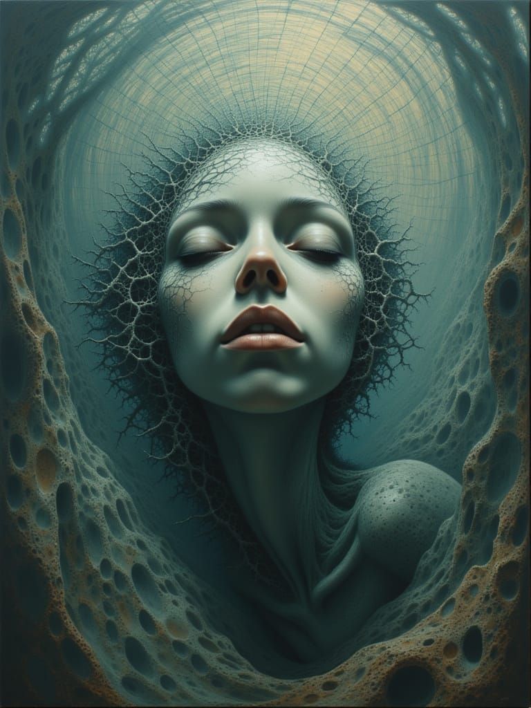 Mami Wata African Water Goddess in Fantastical Aquatic Realm