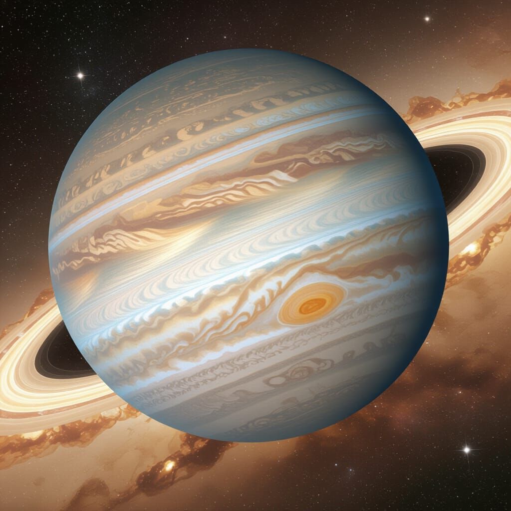 Jupiter: Majestic Planet in Deep Space