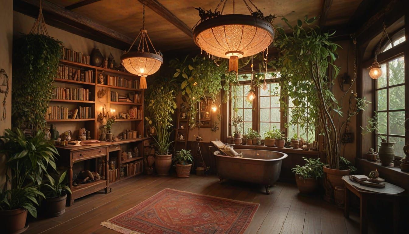 Enchanted Bohemian Alchemist's Sanctum