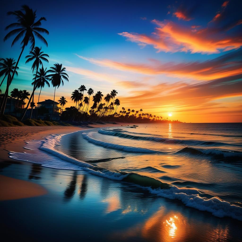 Breathtaking Sunset Over Ocean: Professional Photography