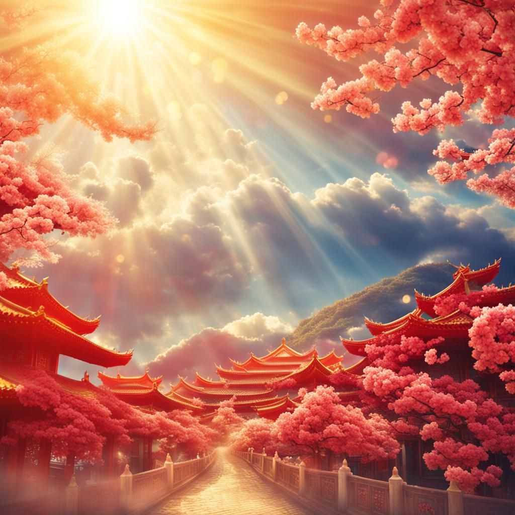 Chinese New Year: Divine Sunshine in the Clouds