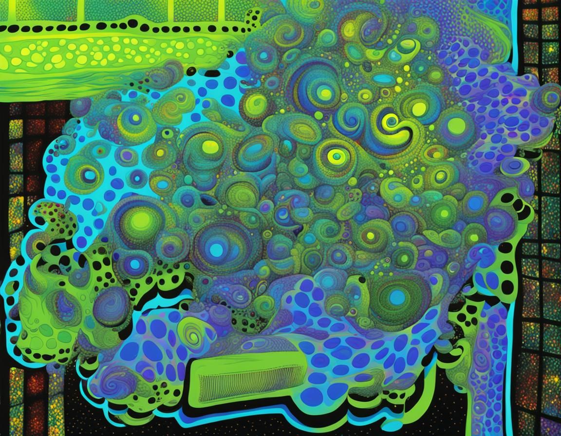 Psychedelic Graffiti Art with Hypnotic Optic Illusion