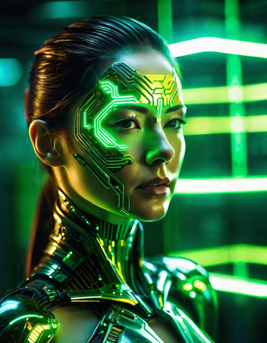 green cyborg