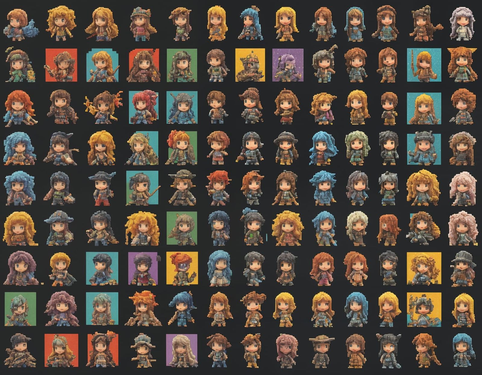 Pixelated Nostalgia Icons