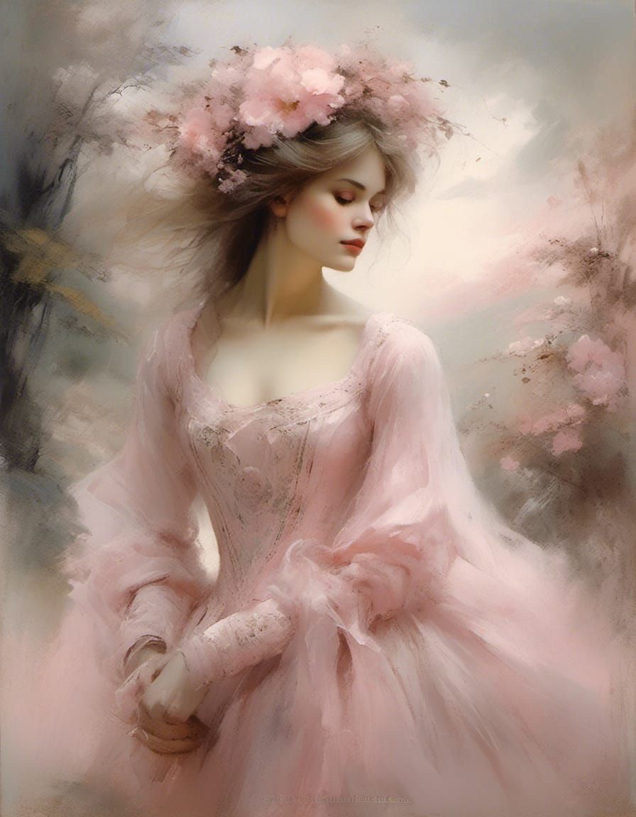 Princess in a pink dream