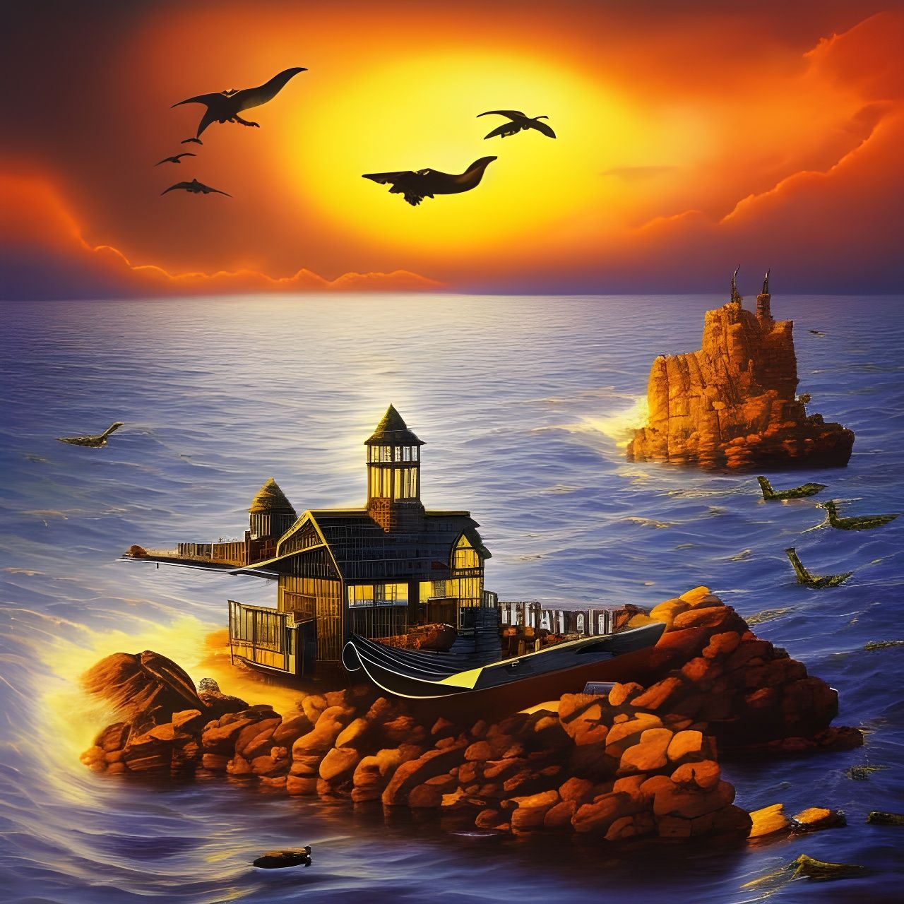 Surreal Ship Arriving Late, Album Cover Art