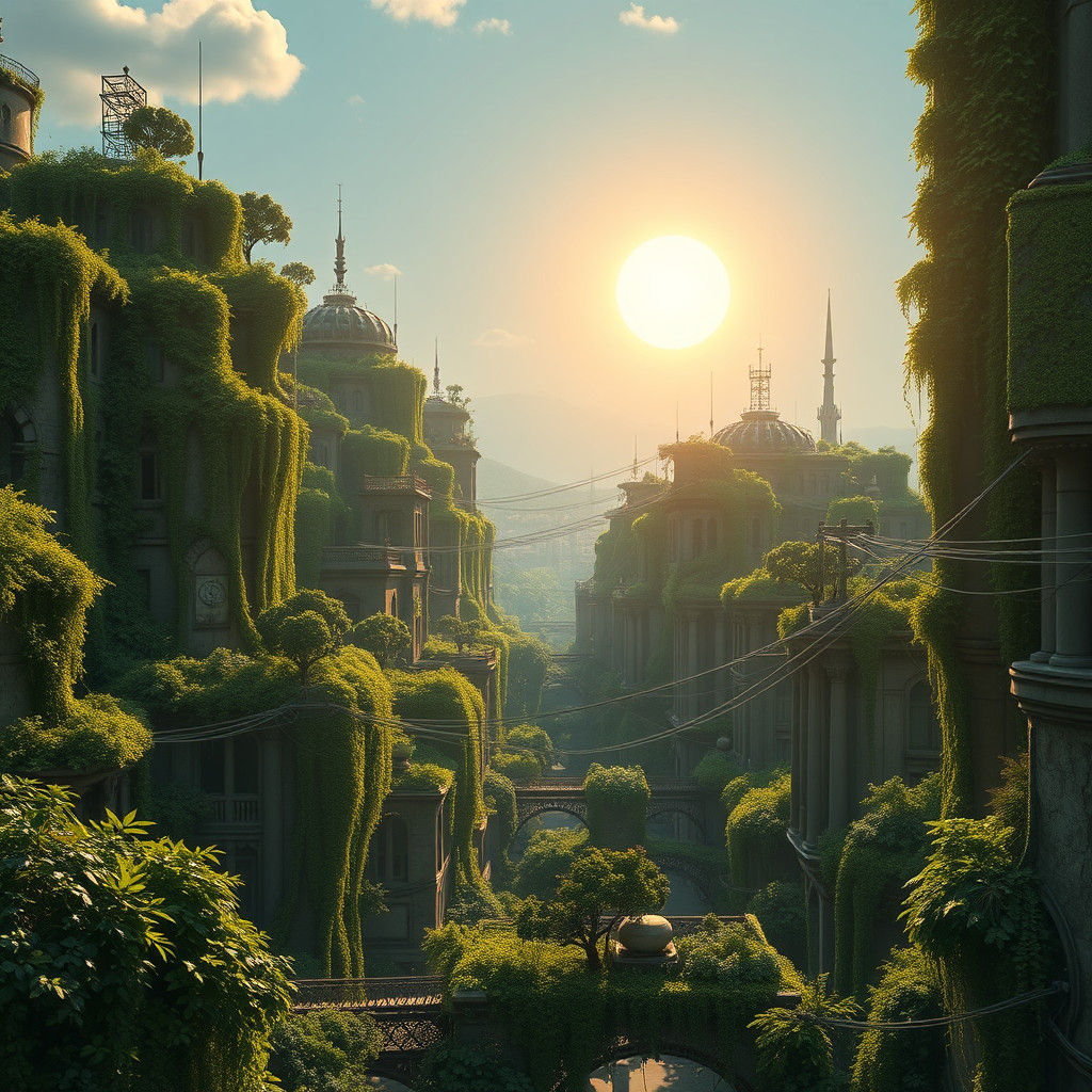 Dystopian Future: Nature Reclaims the City