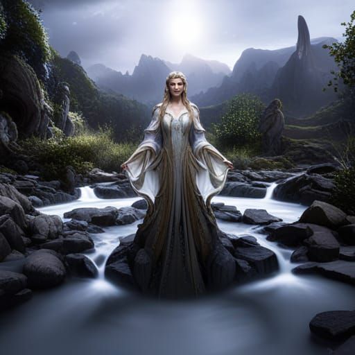 Galadriel: Detailed Matte Painting in 8k