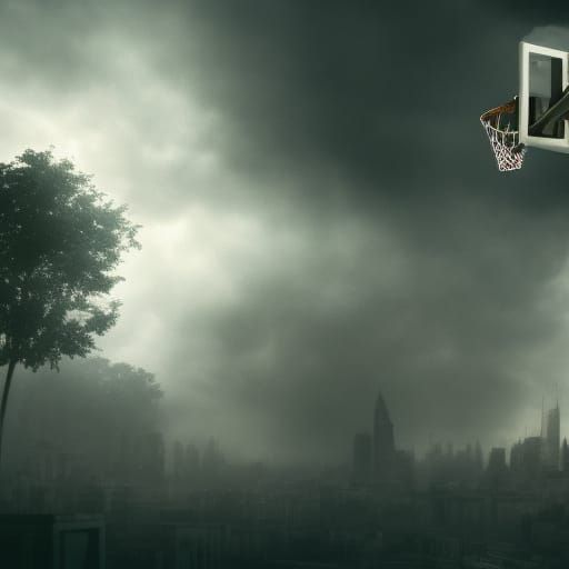 Epic Basketball Digital Matte Painting