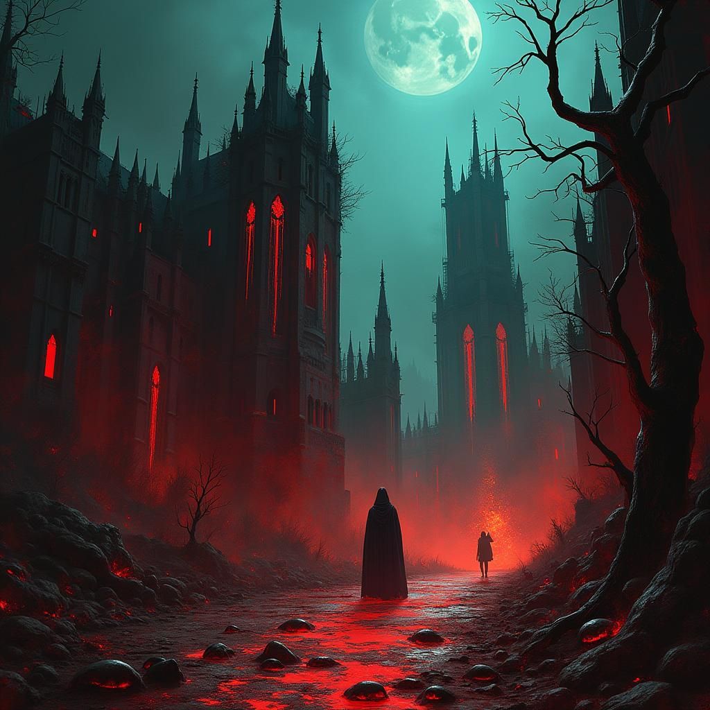 Hellish Realm in Helluva Boss Animation Style