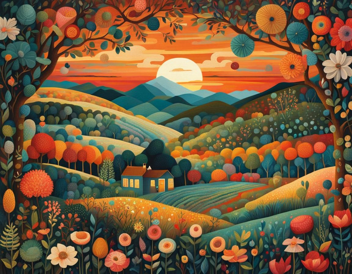 Magical Tapestry Weaving Time with Clocks and Calendars