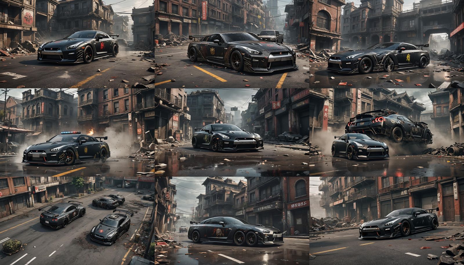 Resident Evil Nissan GTR Matte Painting