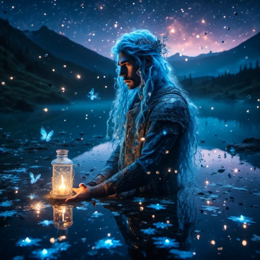 Celtic Water Nymph in Ethereal Fantasy Style