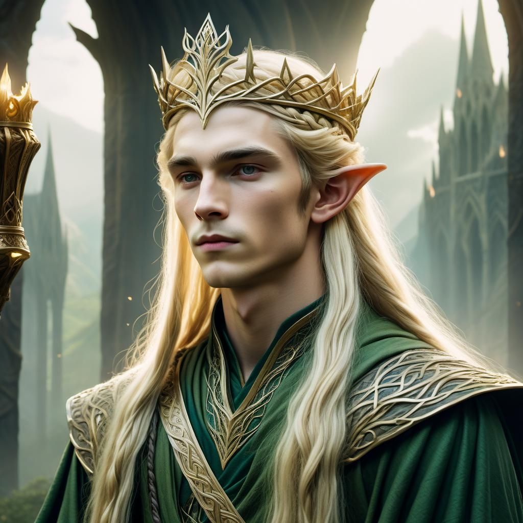Elven Boy King's Solemn Coronation Ceremony