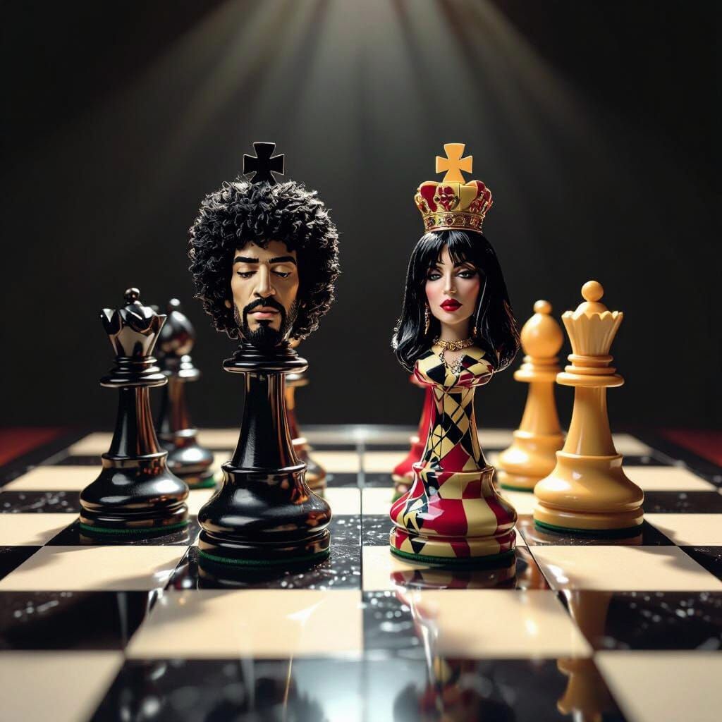 Rock and Roll Chess: Hendrix King & Joplin Queen