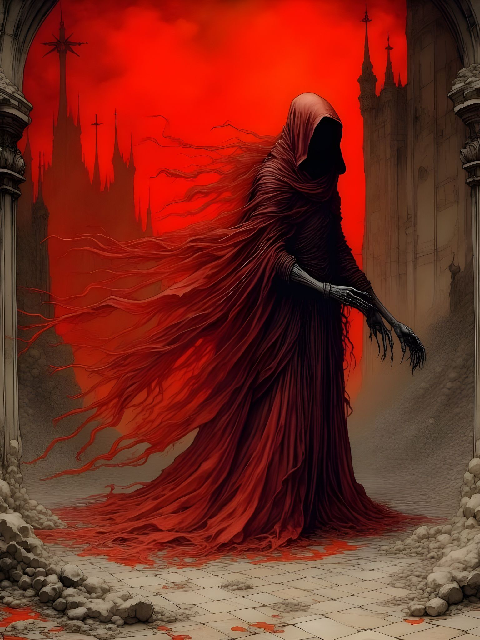 The Crimson King in Apocalyptic Wasteland