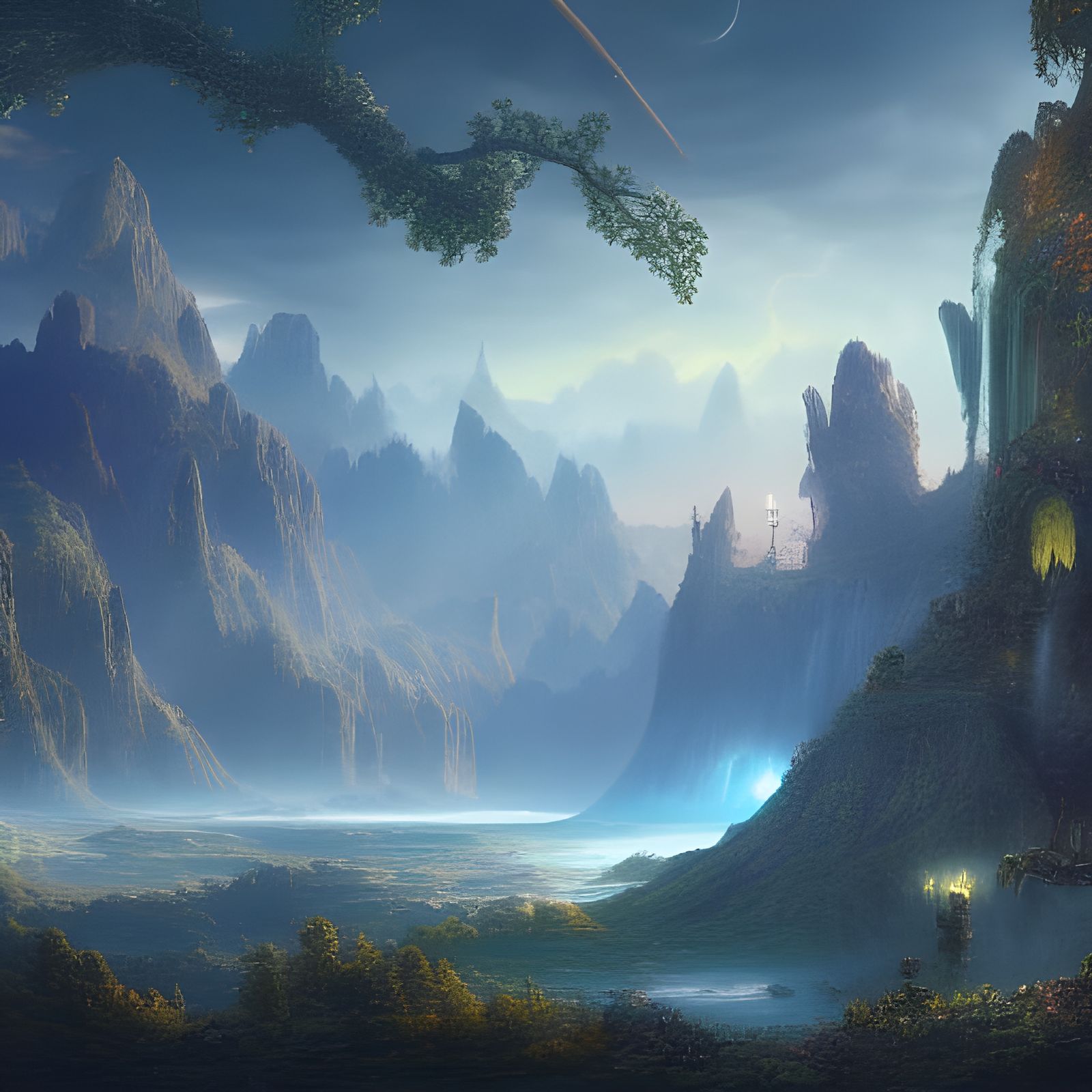 Fantastical Heaven Concept Art in Deep Color