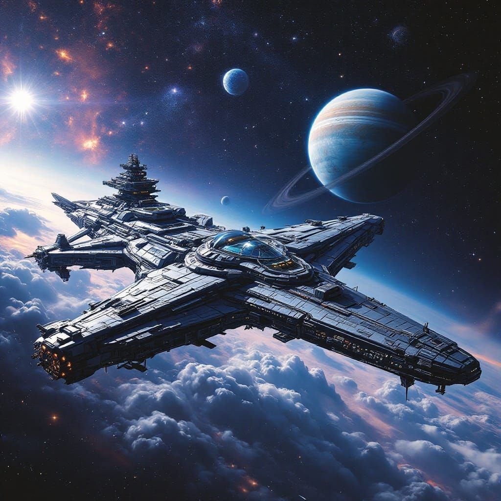 Cosmic Space Colonizer Takes Orbit in Futuristic Exploration