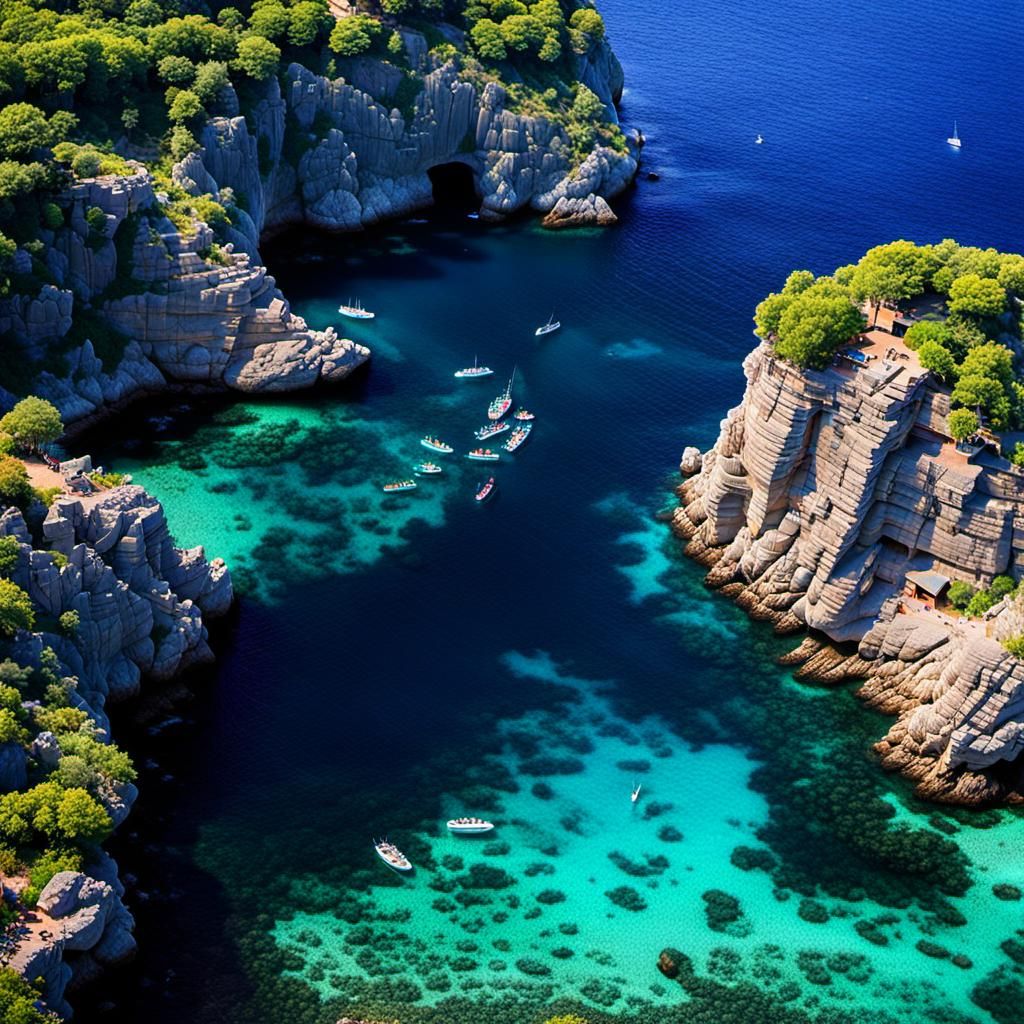 Mediterranean Siren Island: Fantasy Concept Art