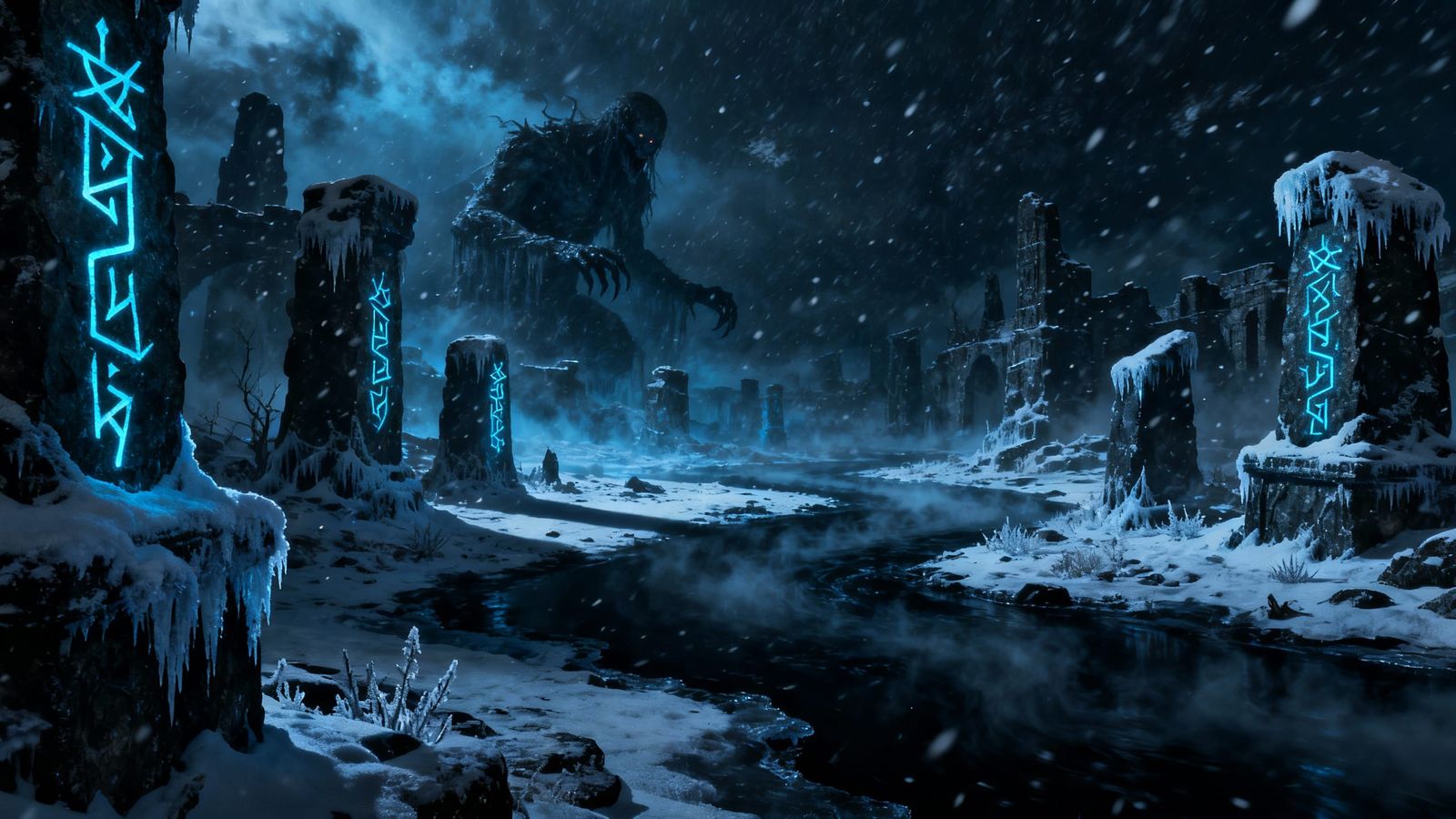 Niflheim Realm: Ice, Darkness, and Awakening Evil