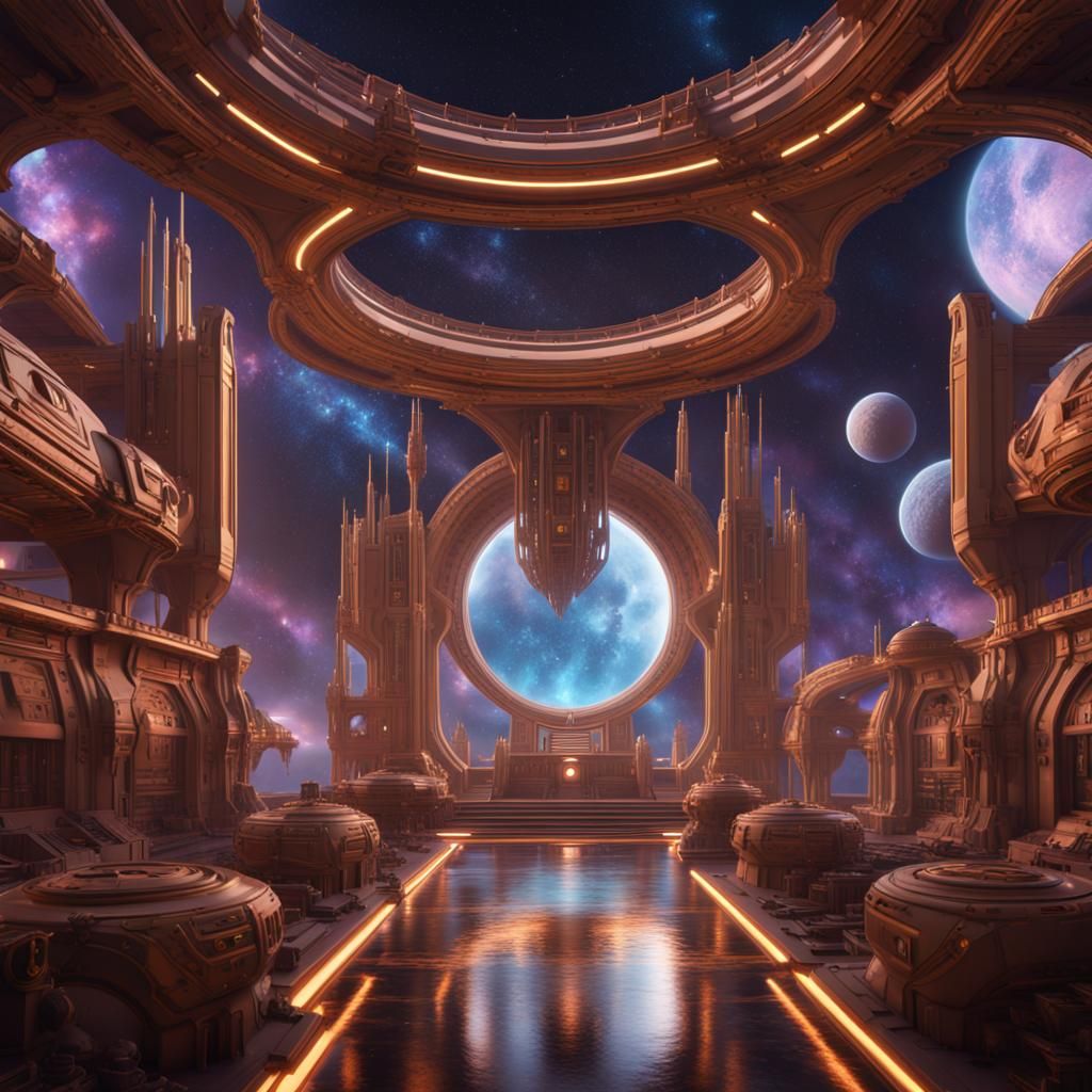 Galactic Federation: Detailed Fantasy Concept Art