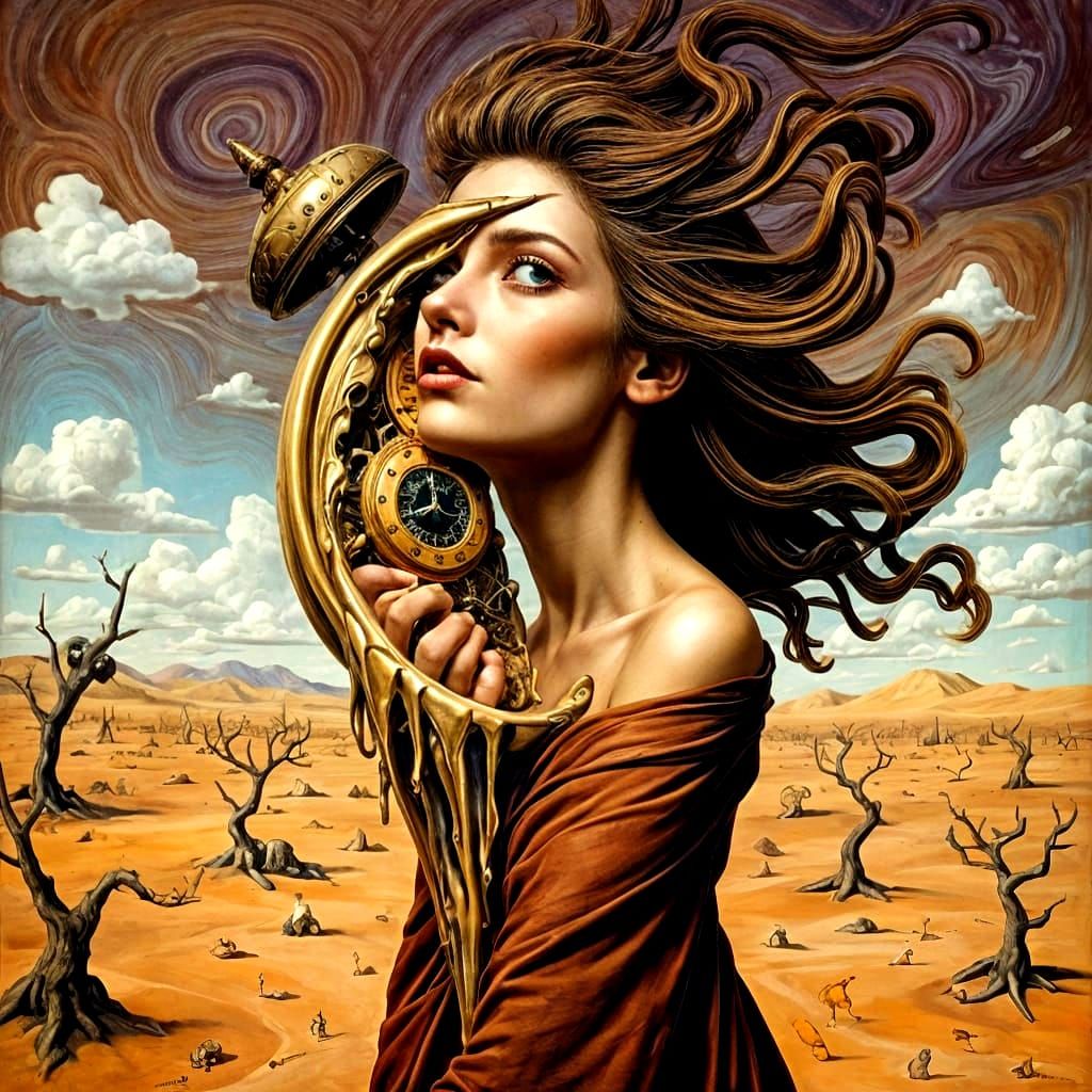 Surrealistic Time Dilation by Salvador Dali