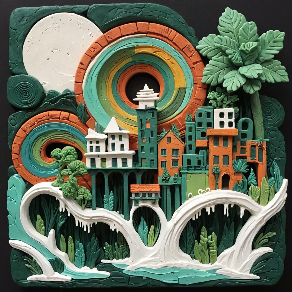 abstract polymer clay