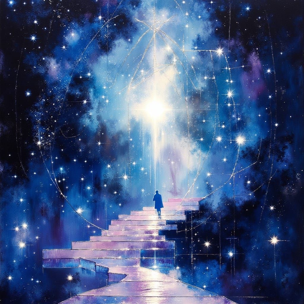 Cosmic Void Spiritual Journey Abstract Art